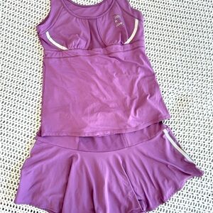 Tennis Set: Skirt and Shirt Combo